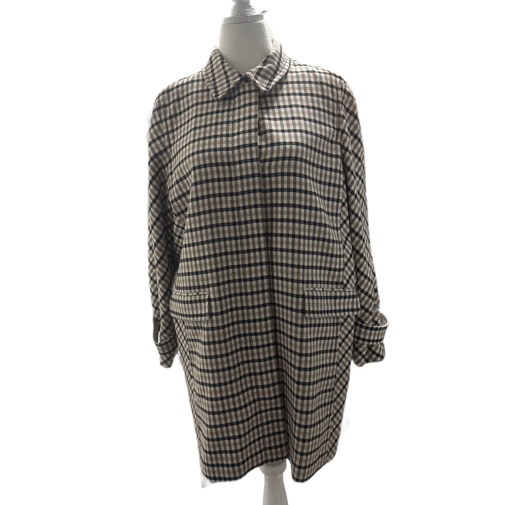 Ann Taylor Tartan Overcoat